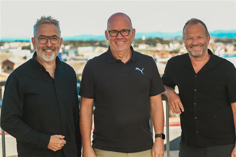Gunnar Crawford, Terje Eide og Bjarne Uldal.
